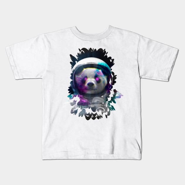 Panda astronaut in the space Kids T-Shirt by vocej